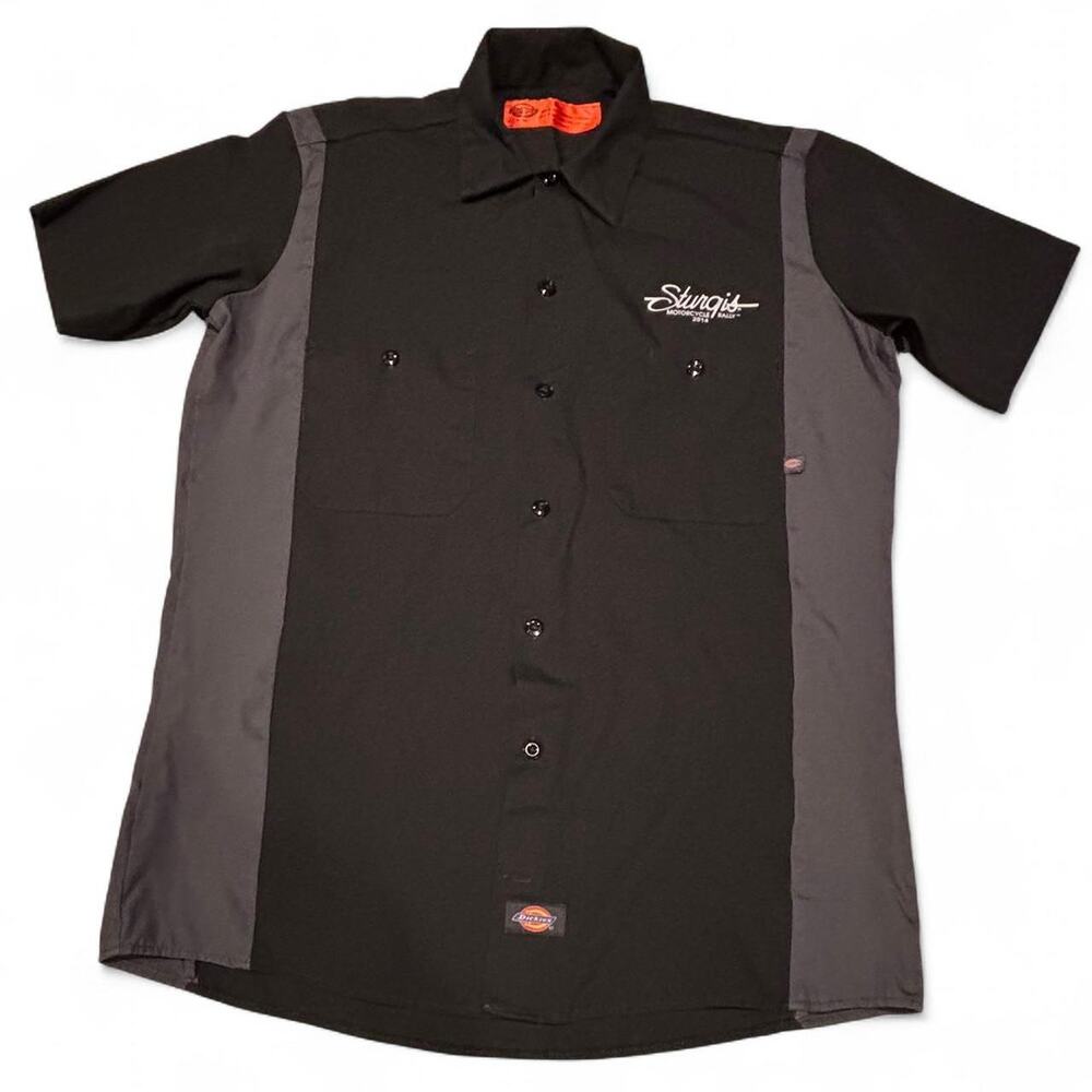 Vintage 2014 Sturgis 74th Annual Motorcycle Rally Dickies Work Shirt